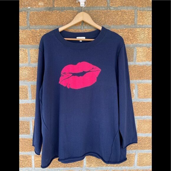 LISA TODD Kiss Kiss Sweater size 3 x - Picture 1 of 7